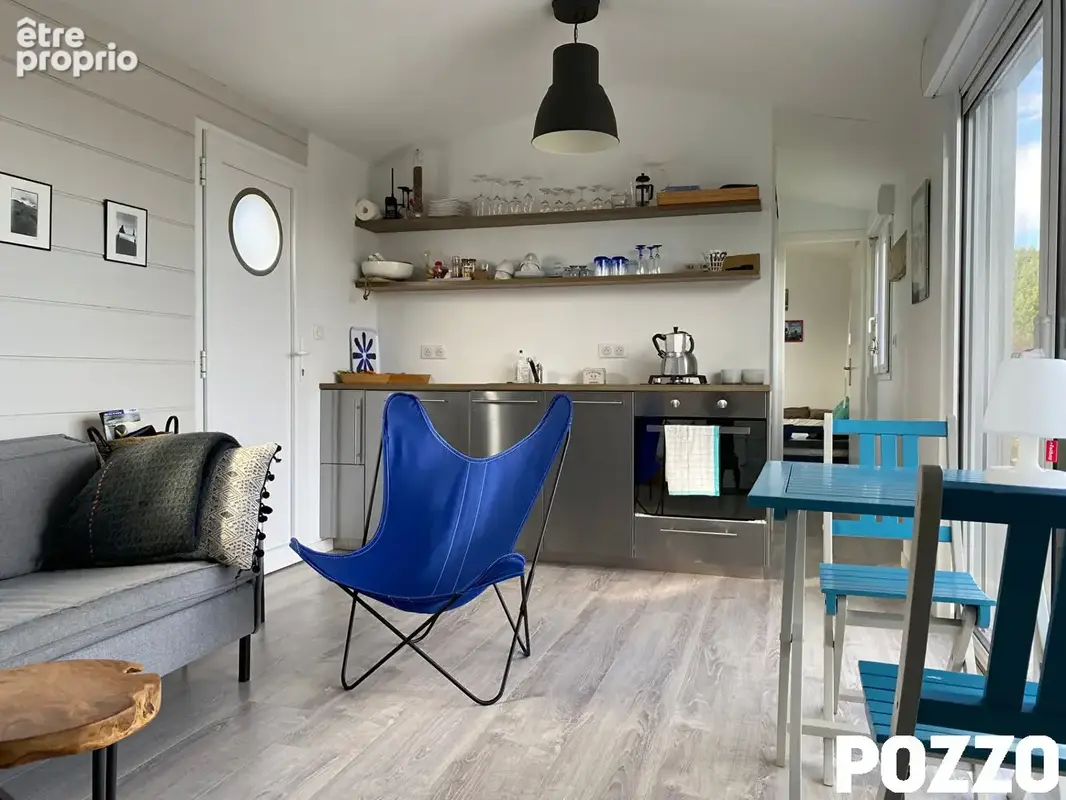 Terrain en front de mer à Réville, avec mobil home - photo 3