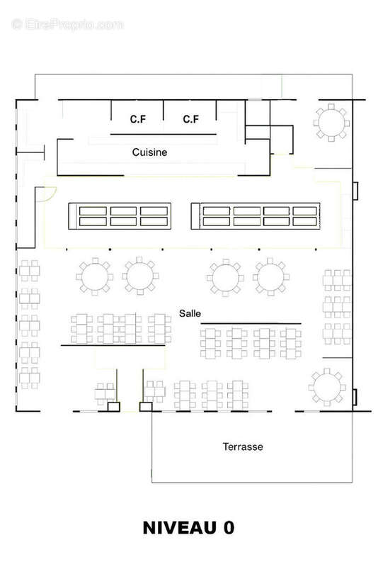 Fonds de commerce restaurant, fort CA, grande capacité, entièrement rénové - photo 11