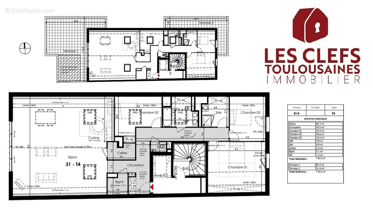 Appartement à TOULOUSE