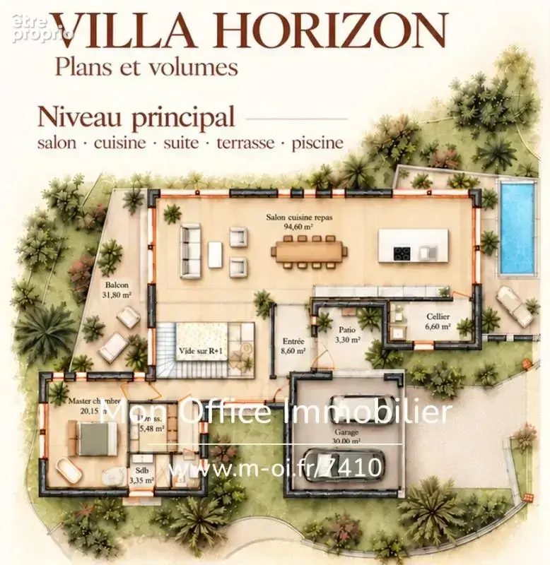 Référence : 7410-les - villa horizon - propriété de prestige vue dégagée proche plages à cavalaire sur mer - photo 29