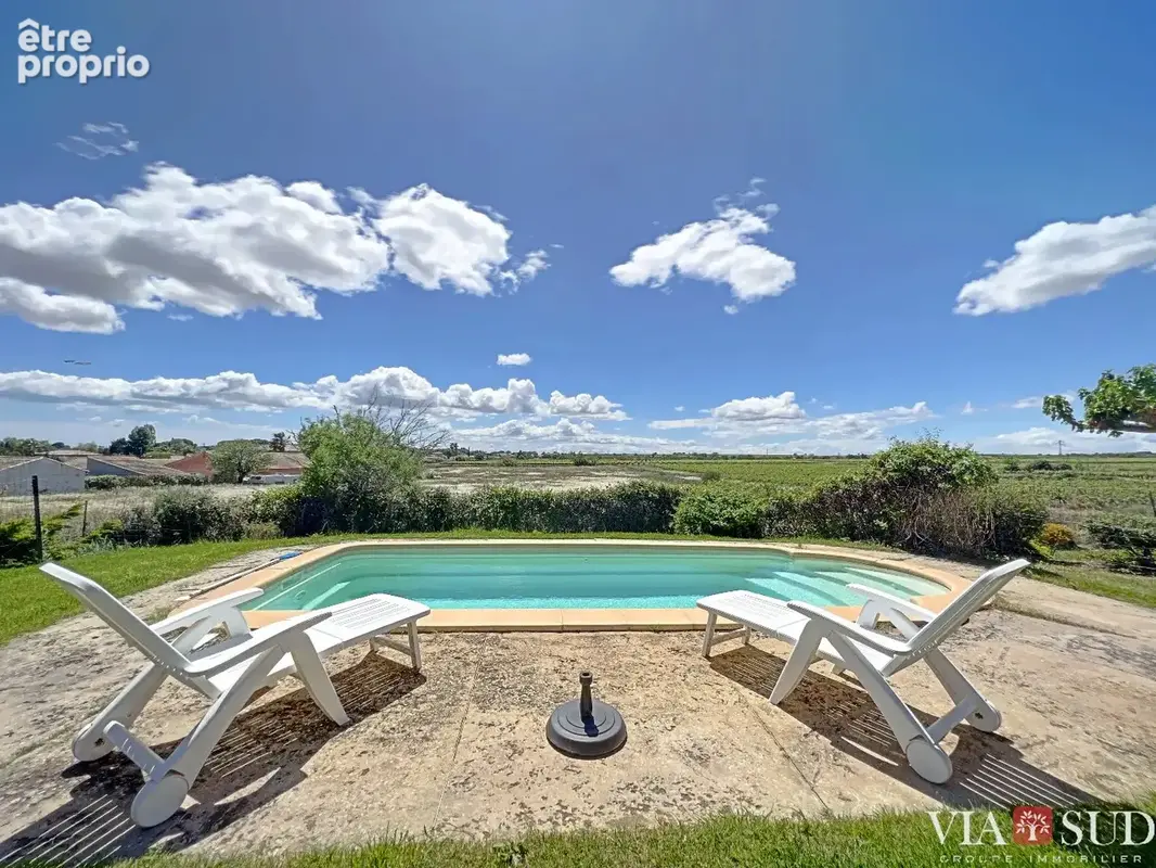 En campagne à 10min de Béziers belle Villa de 2007 adaptée PMR - plain-pied avec jardin et piscine - Vue dégagée - photo 2