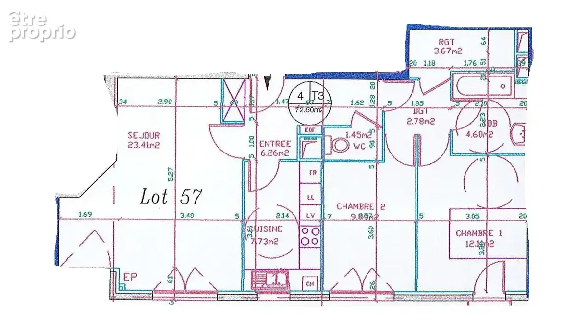 Appartement T3 72m² - Beauvais - 419.1.1.4 - photo 8