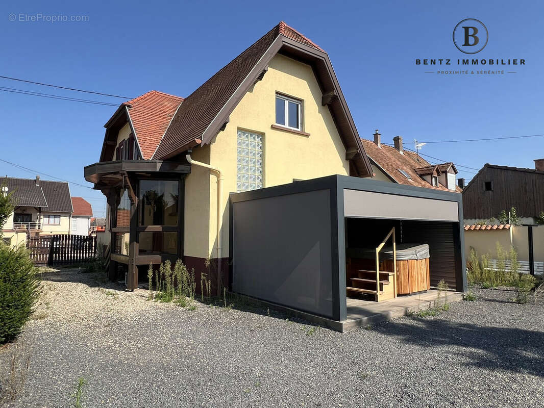 Façade Arrière Sud (photo Eté 2025) - Maison à HOLTZHEIM