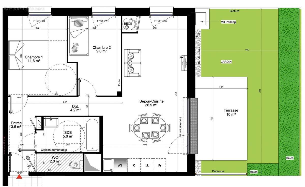 Appartement à PAIMPOL