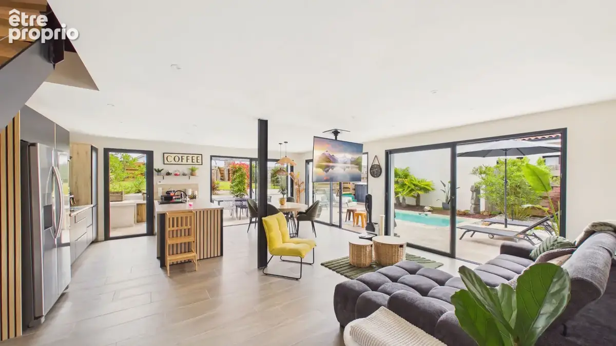 Saint-Geours-de-Maremne Villa contemporaine de 2022 (160 m²) avec piscine chauffée et dépendance modulable - photo 5