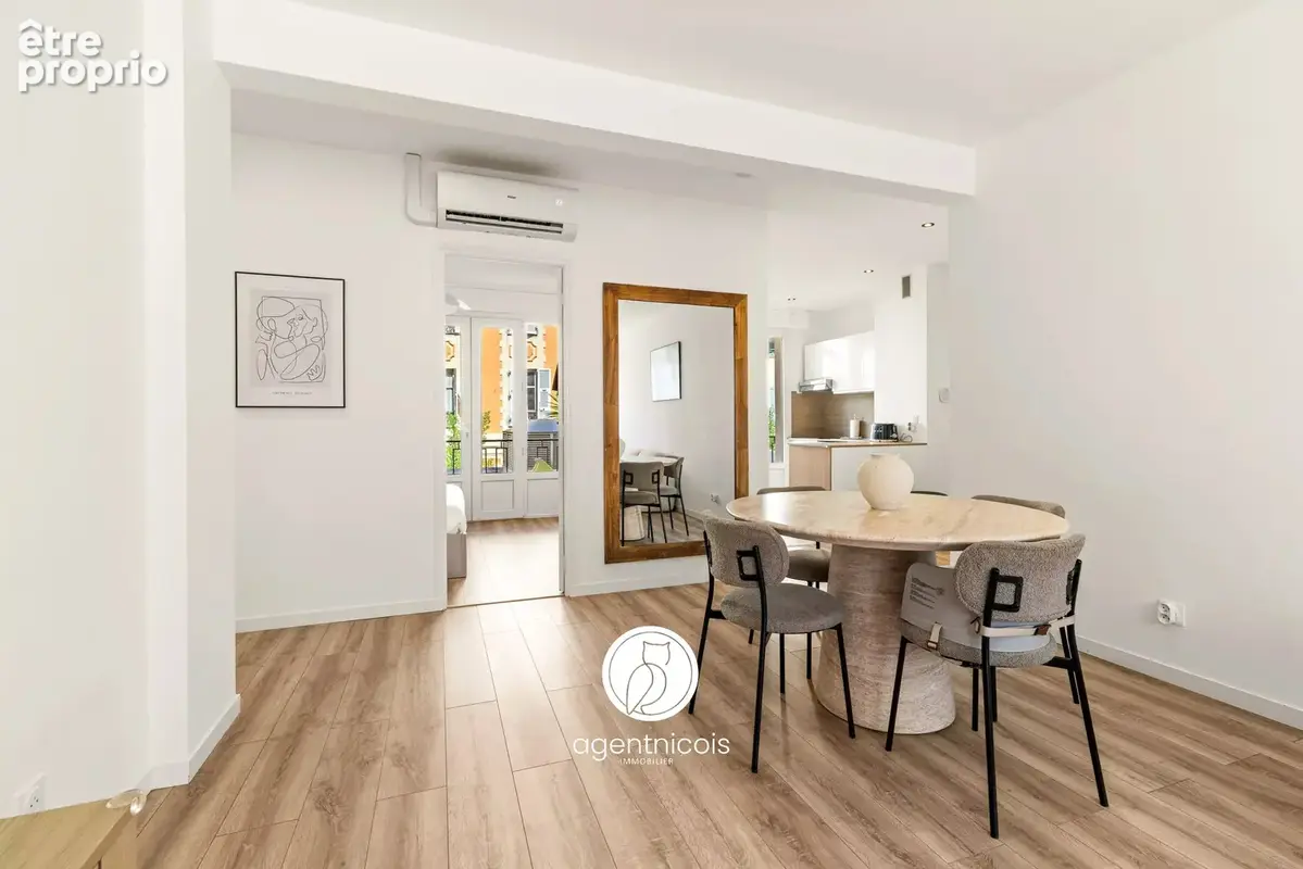 Nice // libération - rue raiberti : 3 pieces / traversant sud-nord / balcons / cave - photo 7