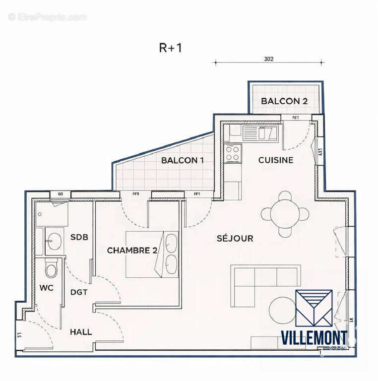 Appartement à MAUGUIO