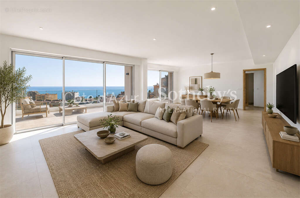 Beausoleil appartement 4 pièces 134 m² dernier étage toit terrasse proche Monaco immeuble récent - photo 4