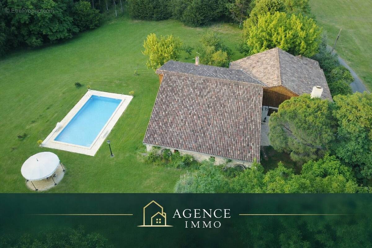 Vue Aérienne Maison - Maison à SENDETS