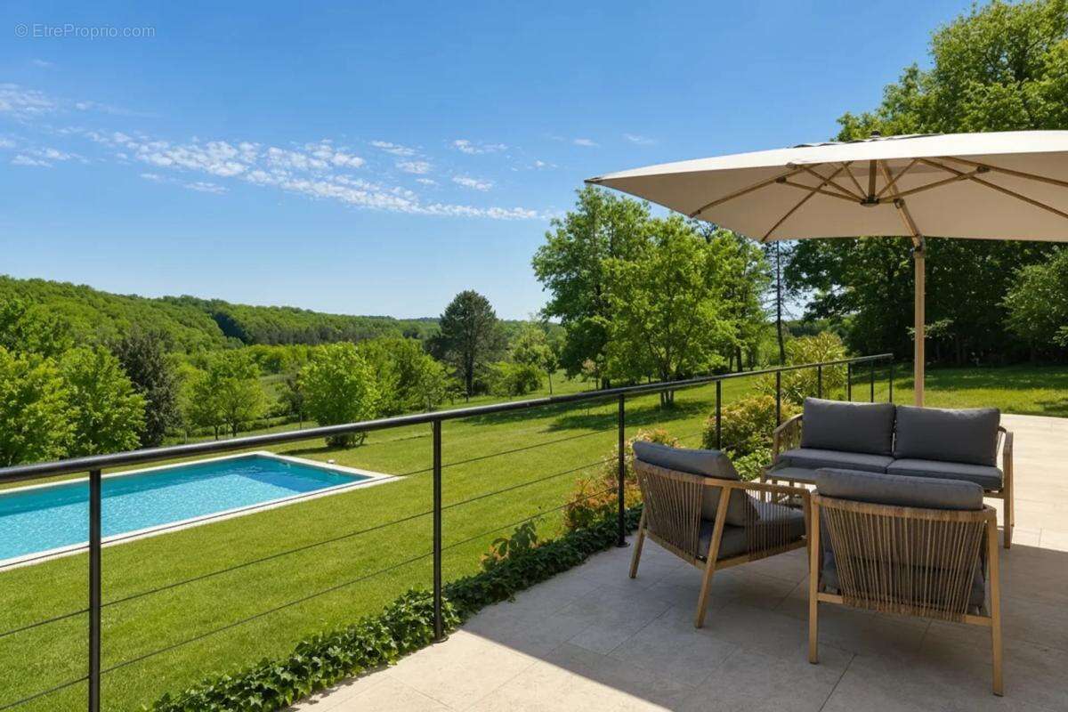 Demeure en pierre avec piscine et vue sur la vallée à Douville - photo 26