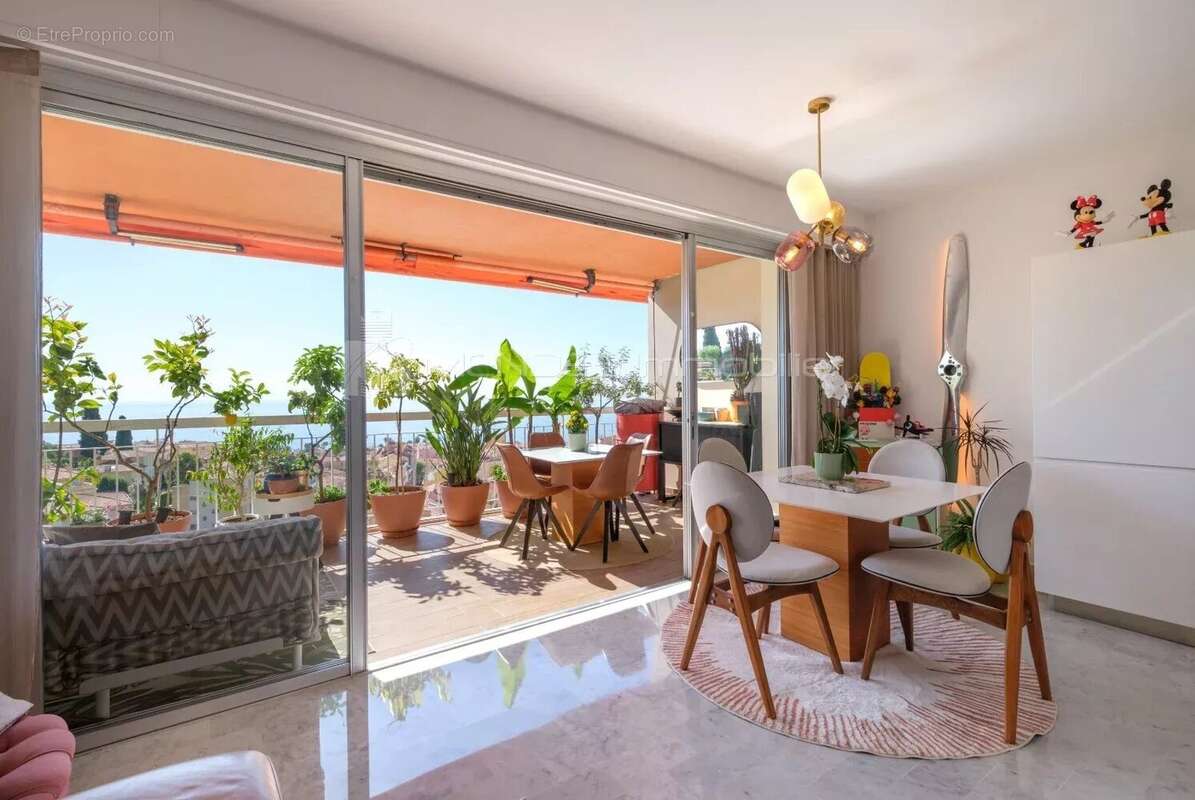 Vue panoramique mer 3 pieces terrasse a menton - photo 7