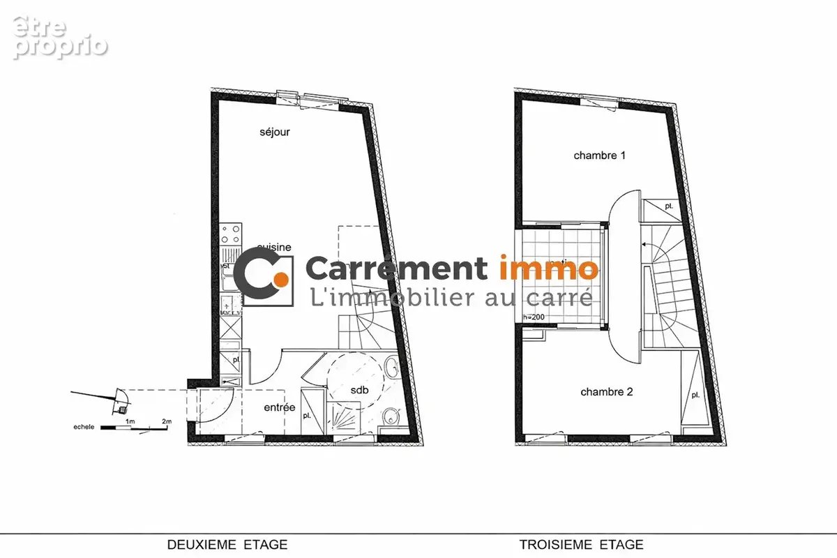 Appartement T3 duplex esprit loft - photo 14