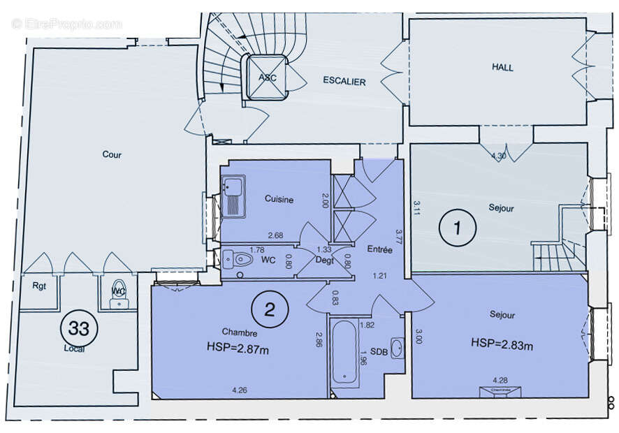 Appartement à PARIS-15E
