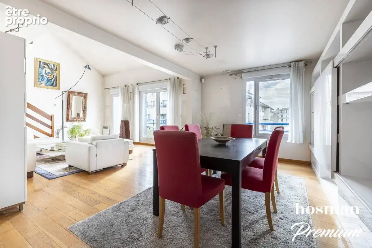 Duplex de 147 m2 - Dernier étage - Traversant et avec un balcon - 4 chambres - Proche canal / Métro église de Pantin - photo 5