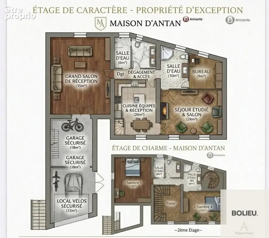 Maison de caractère -  5 chambres, grange et garage - photo 23