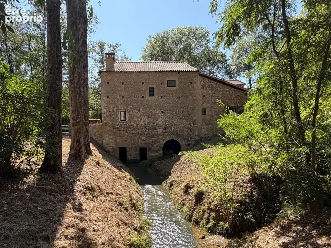 Marciac(32) proche: authentique moulin seigneurial d'exception  des xiv-xviiis, caché, avec son bief baignable, 1.5 hectare, élé - photo 41