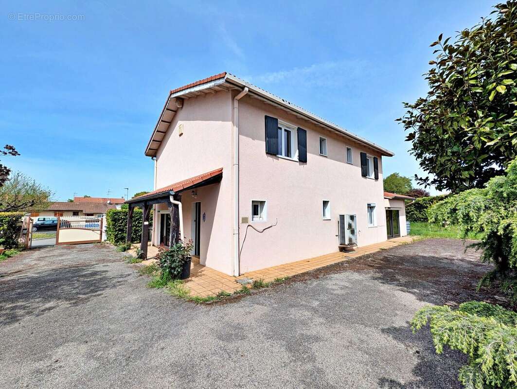 Jardin façade Sud - Maison à ROMANS-SUR-ISERE