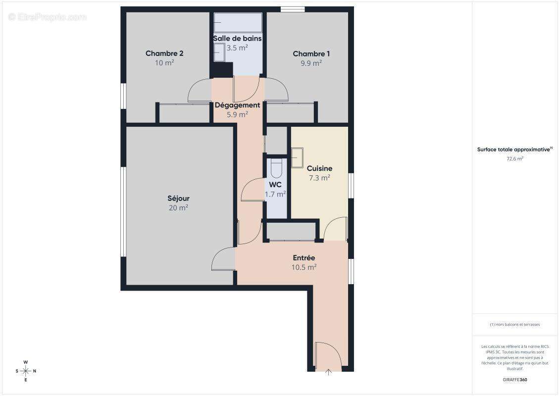 Appartement T3 de 73 m² exposé plein Sud avec vue sur le bassin et le pigeonnier – Résidence de standing à Survilliers - photo 16