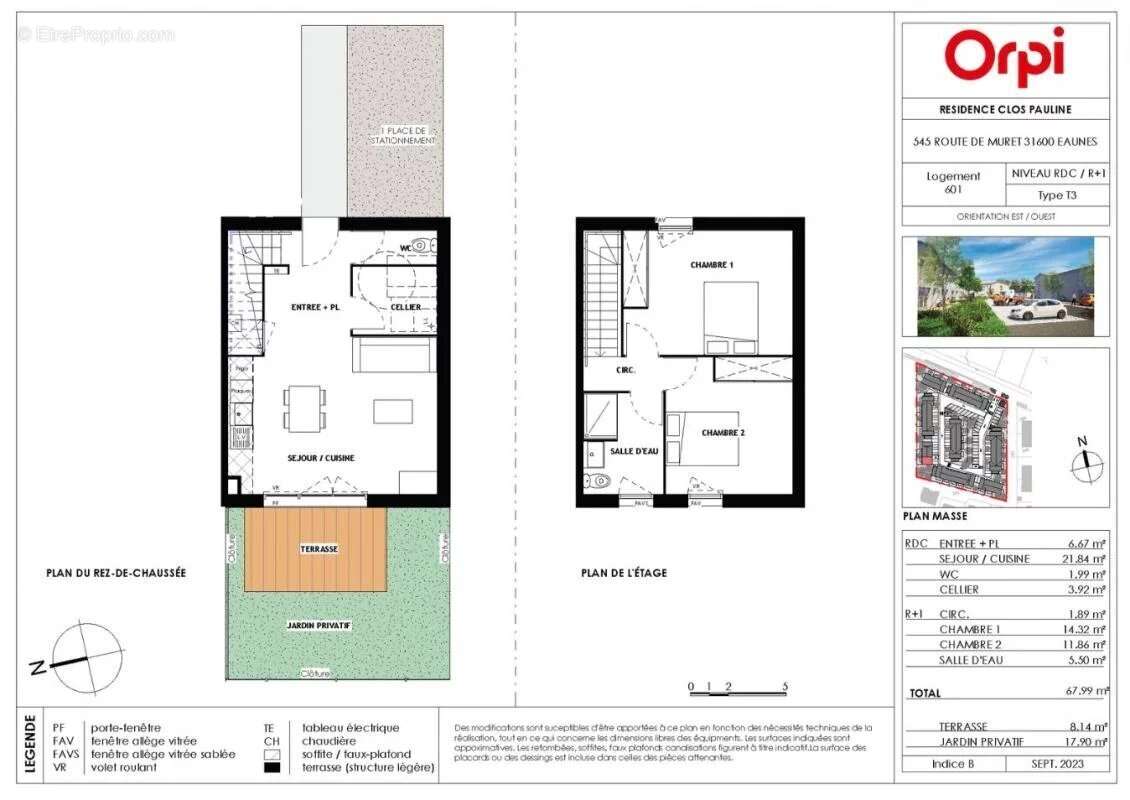Maison t3 avec jardin et parking - eaunes - photo 2