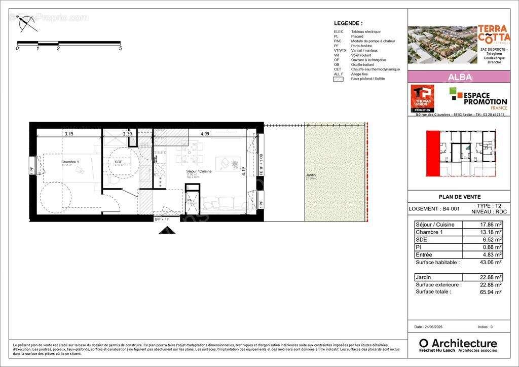 Appartement à TETEGHEM