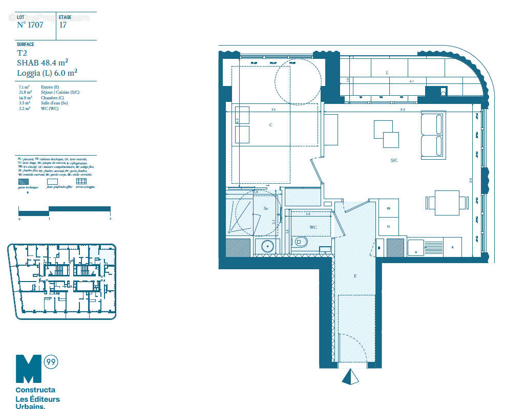 Appartement à MARSEILLE-2E
