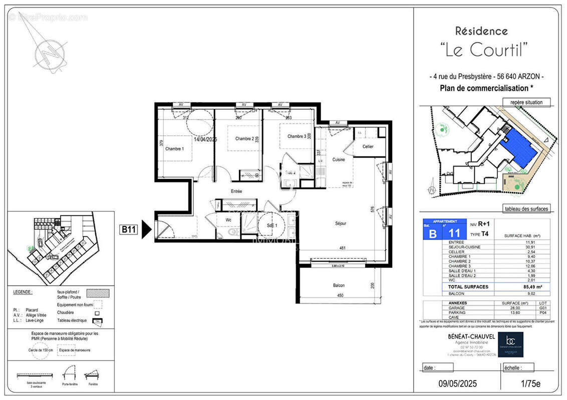 ARZON BOURG, Appartement neuf T4 - photo 4