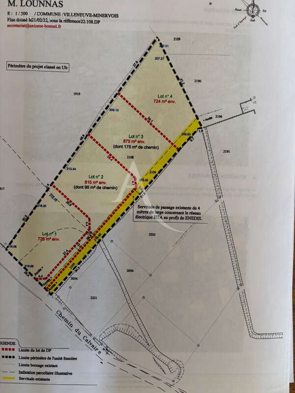 Terrain à VILLENEUVE-MINERVOIS