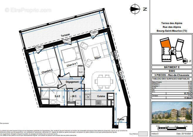 Appartement à BOURG-SAINT-MAURICE