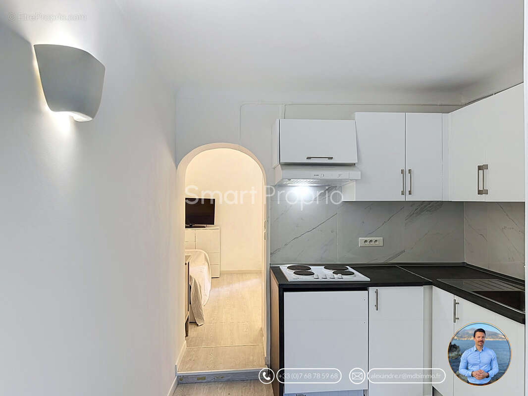 Menton riviera - studio traversant de 23,53m2 meublé et équipé sans charges ! - photo 5