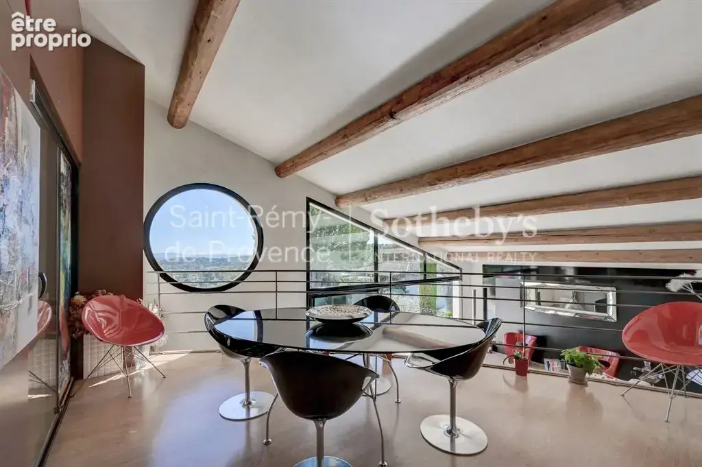 Villa d'architecte, vue panoramique et piscine a debordement - villeneuve les avignon - photo 12