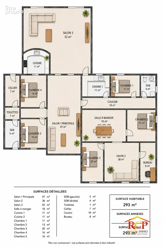 Maison 330 m² à Saint-Denis  - photo 4