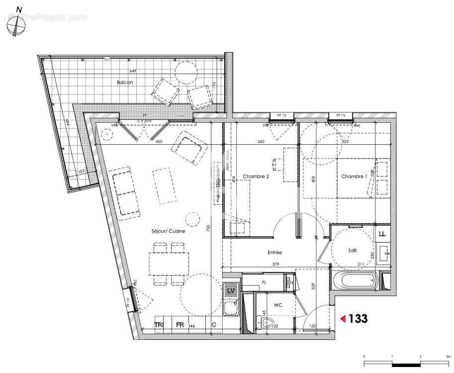 Appartement à CHALLES-LES-EAUX