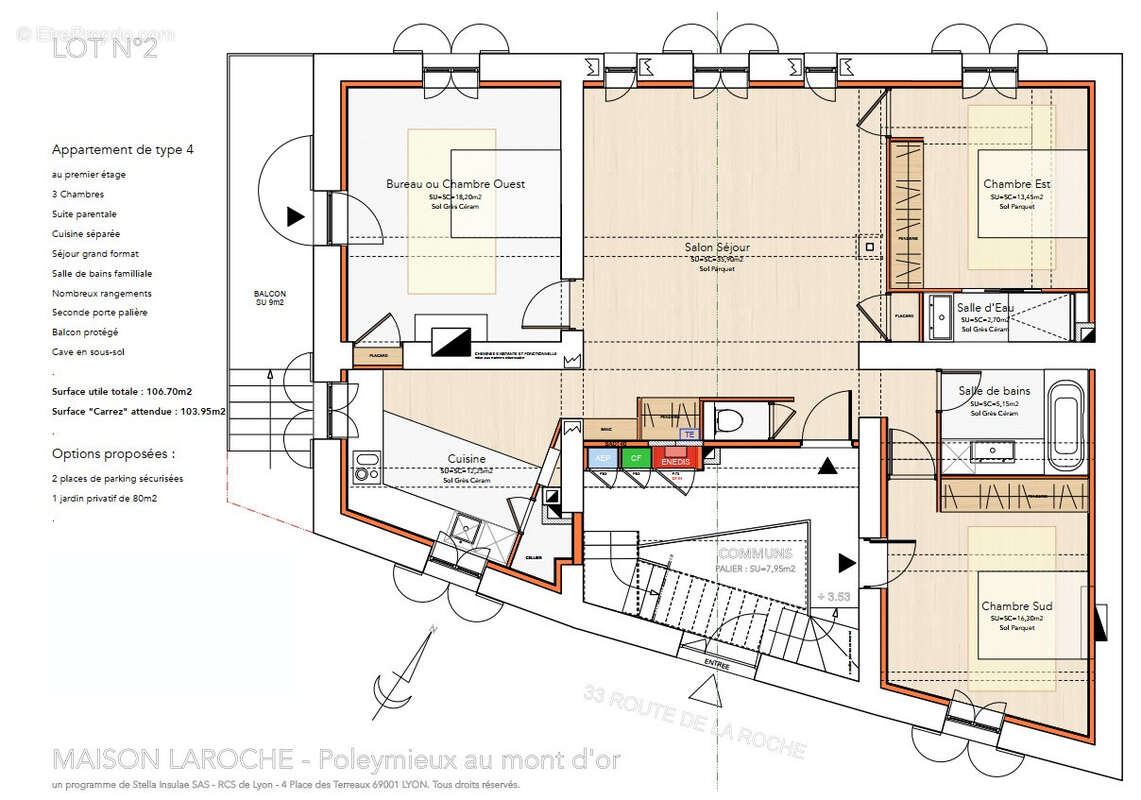 Appartement à POLEYMIEUX-AU-MONT-D'OR