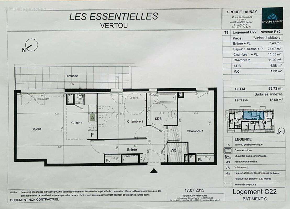 Appartement à VERTOU