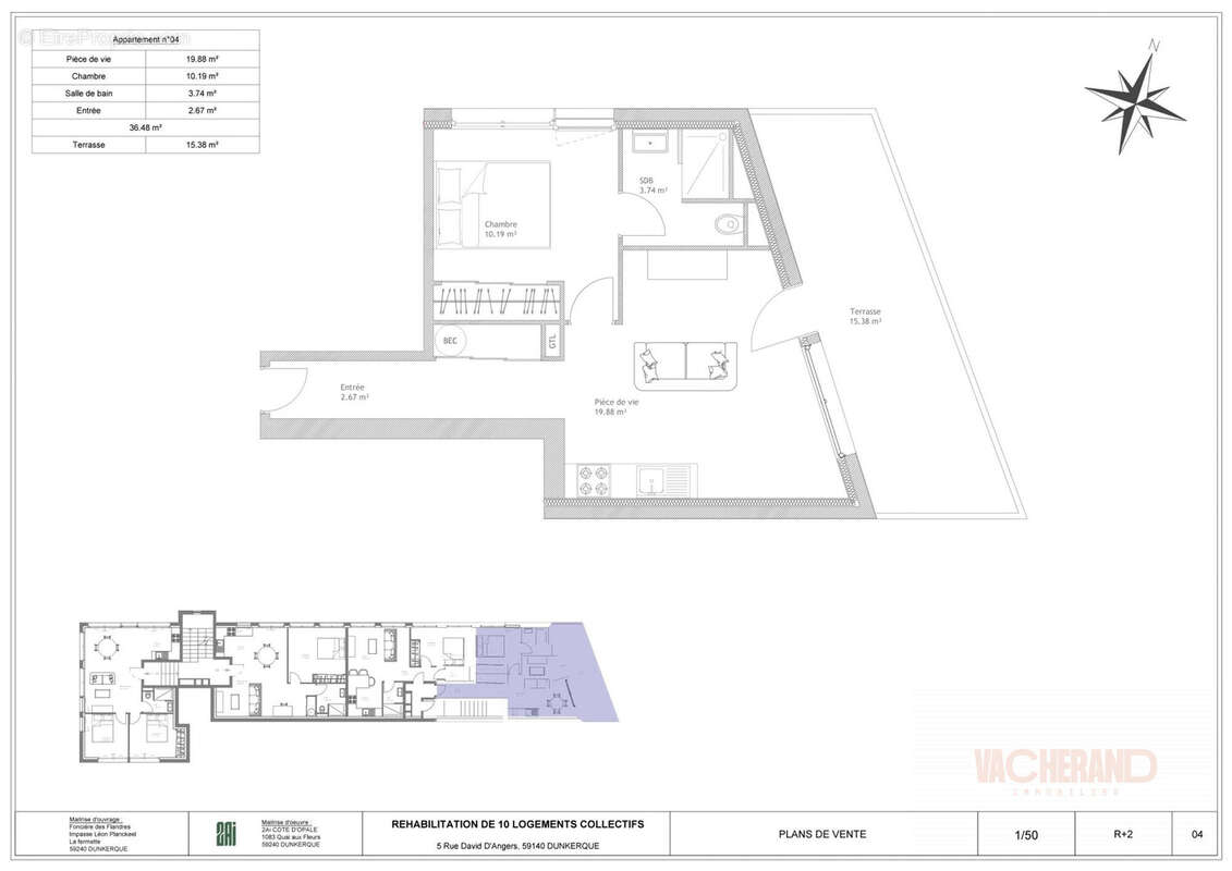 Appartement 36 m² à Dunkerque  - photo 2