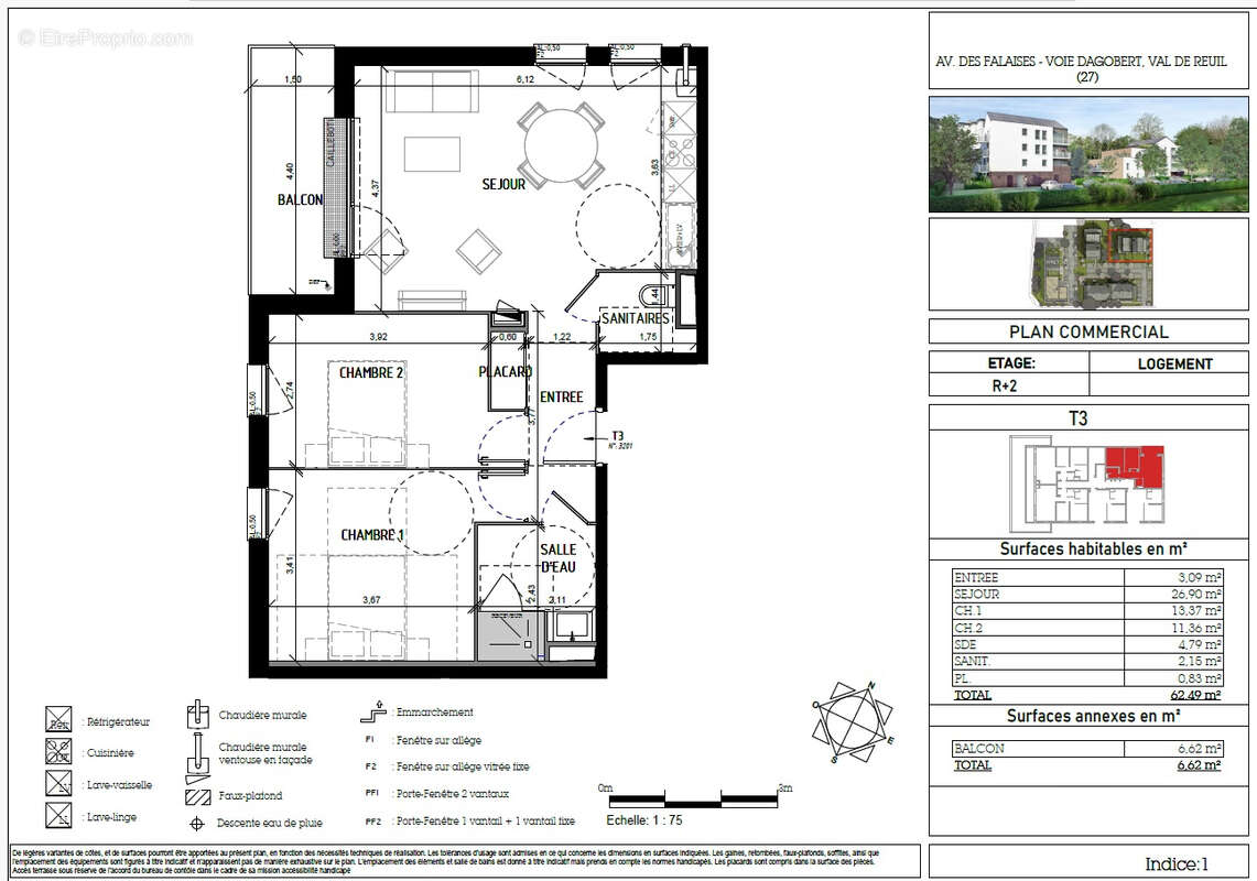 Appartement à VAL-DE-REUIL