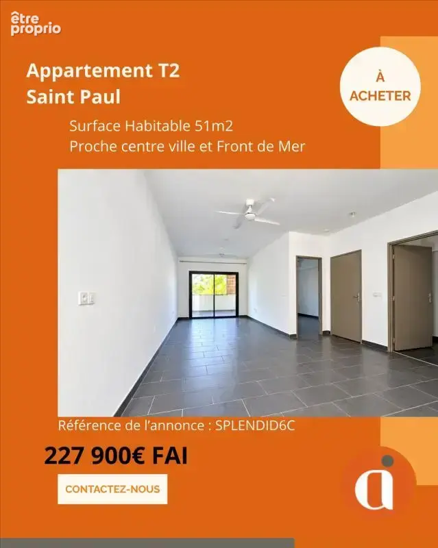 Photo Appartement à Saint-Paul au prix de 227 900€
