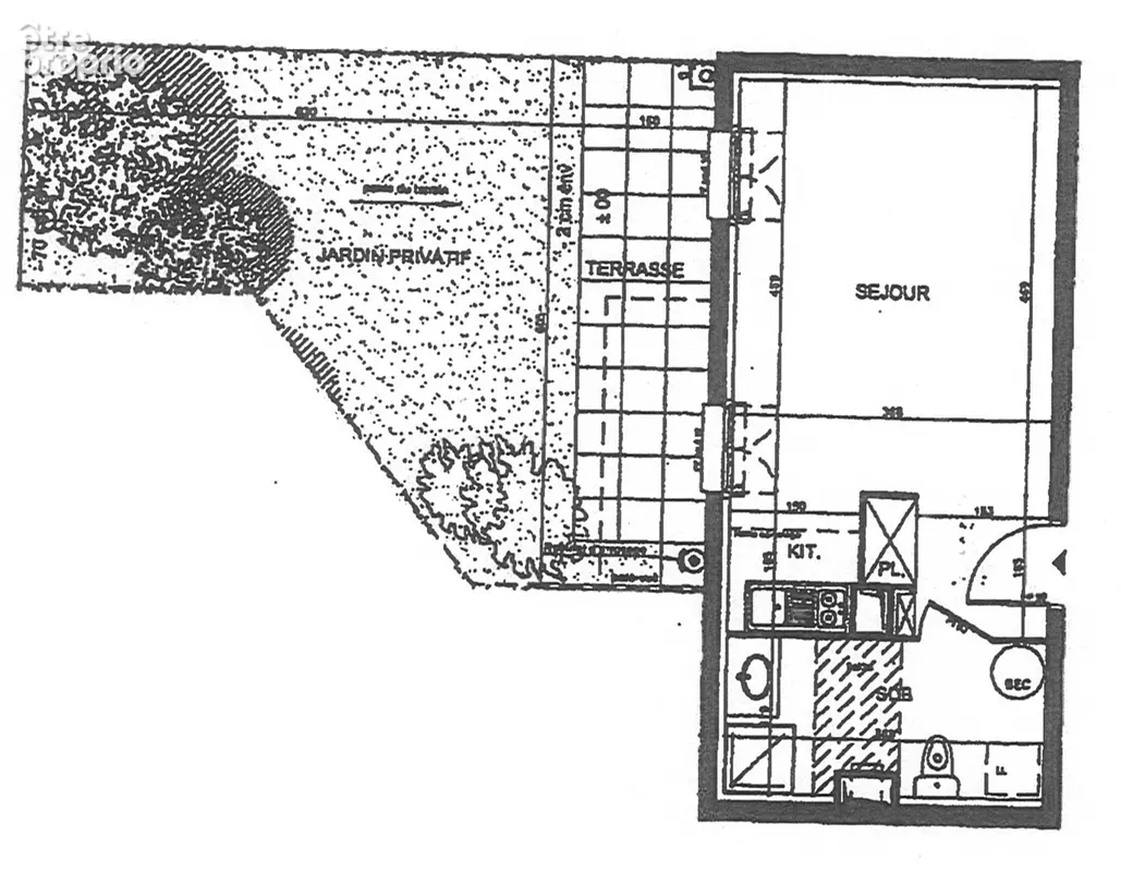 Studio avec jardin privatif en centre ville - photo 1