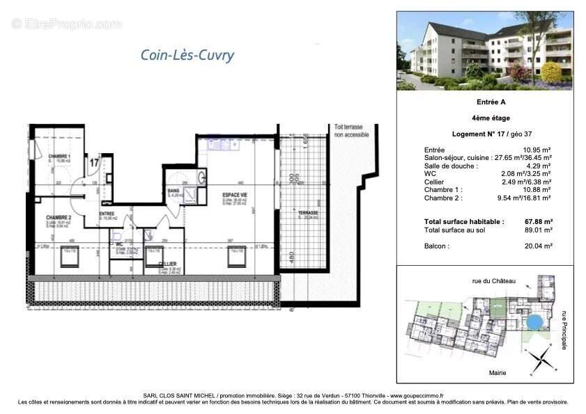 Appartement à COIN-LES-CUVRY
