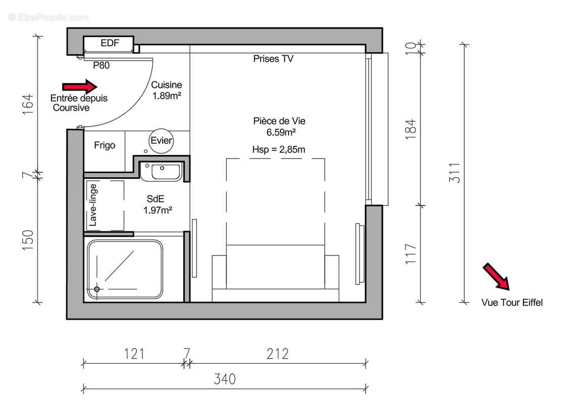 Appartement à PARIS-16E