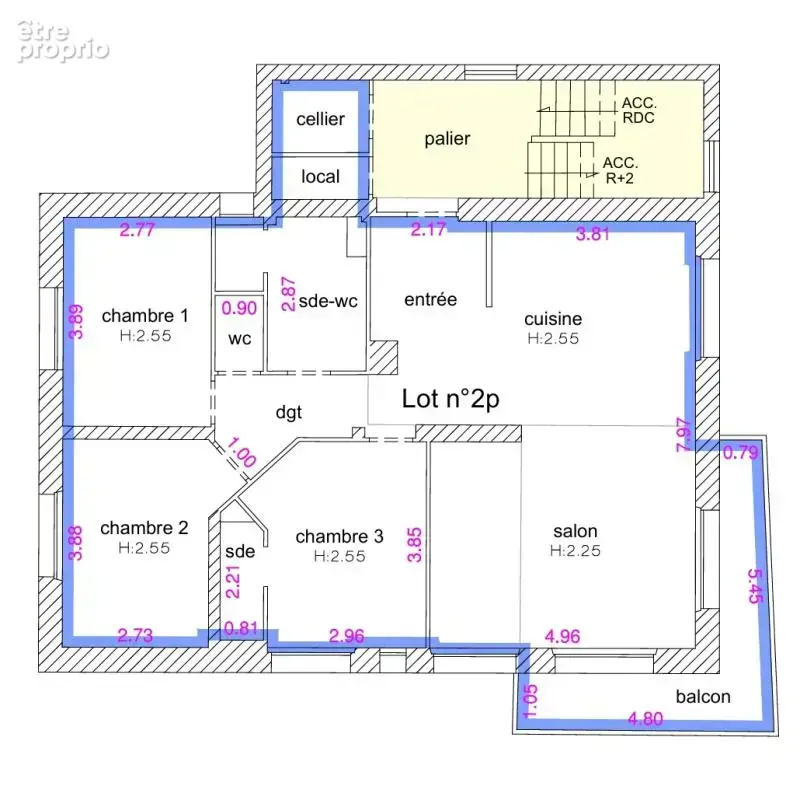 Appartement  4 pièce(s) 93.8 m2 neuf - photo 4