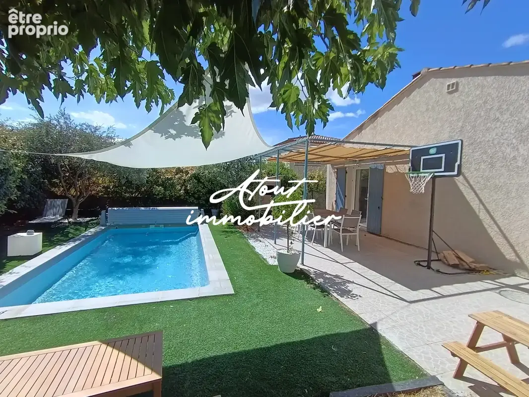 Villa plain pied 107 m2 , 4 chambres avec piscine à Vendemian . - photo 2