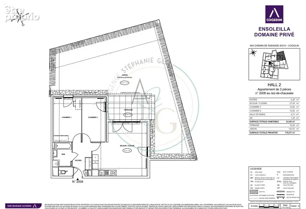 COGOLIN - Appartement 3 pièces avec jardin et parking - Résidence neuve avec piscine - photo 14
