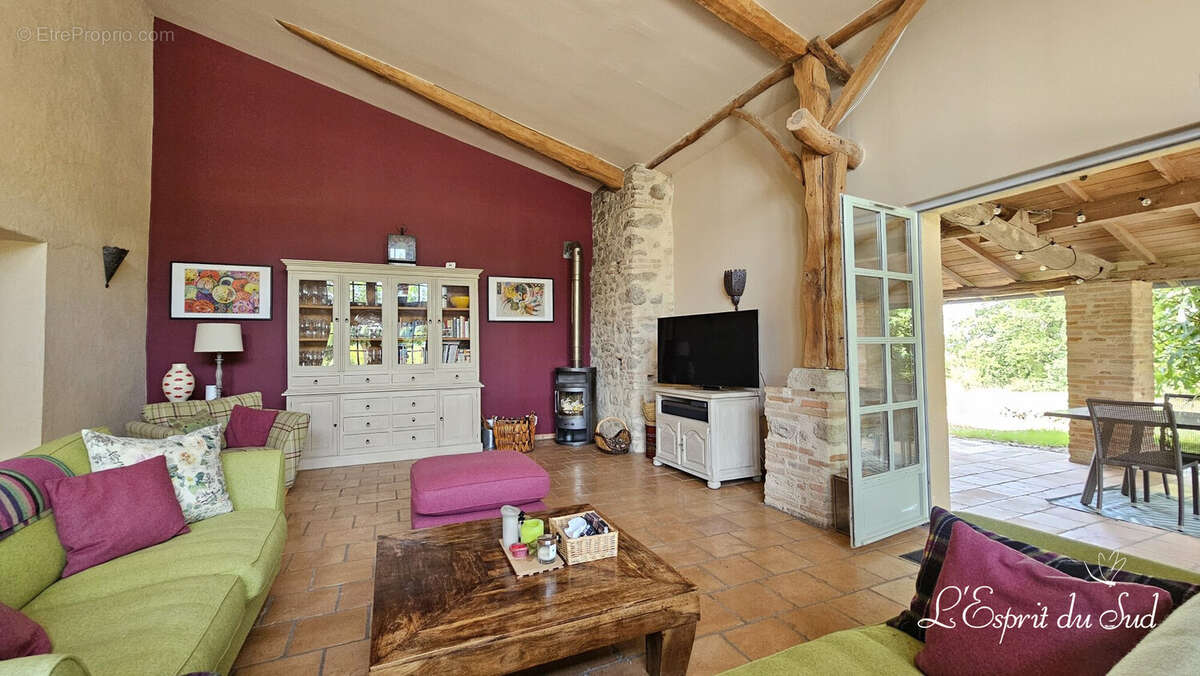 Le grand salon - Maison à RABASTENS