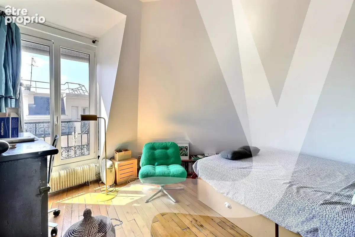 Paris 20e – Village Saint-Fargeau  Duplex 95 m² (102 m² au sol) en dernier étage, 3 chambres dont suite parentale - photo 13