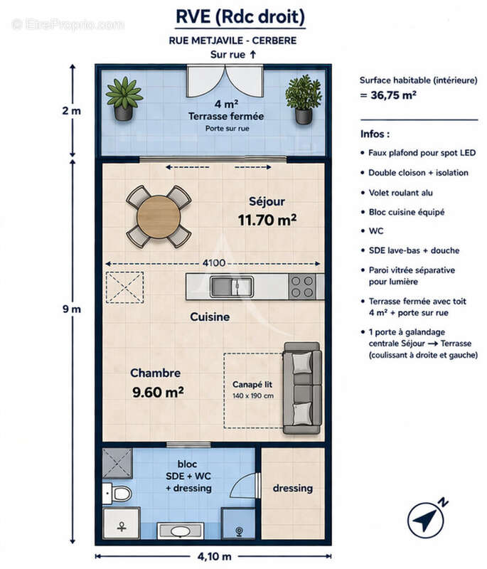 Appartement à CERBERE