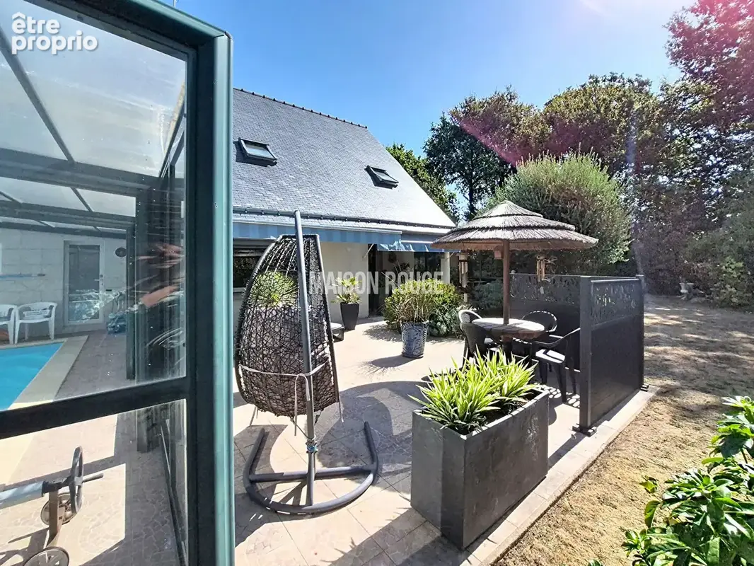 Maison  avec piscine couverte  et  verriere - vannes luscanen - photo 6