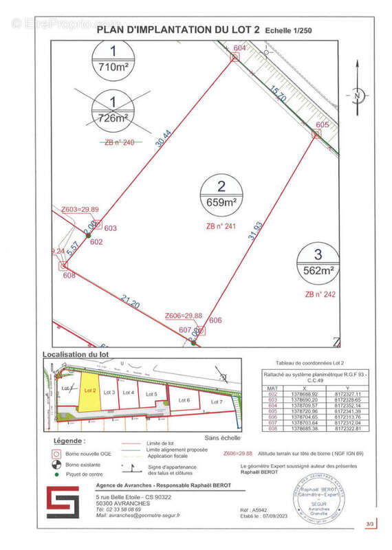 Terrain a batir de 659 m² le val saint pere - photo 3