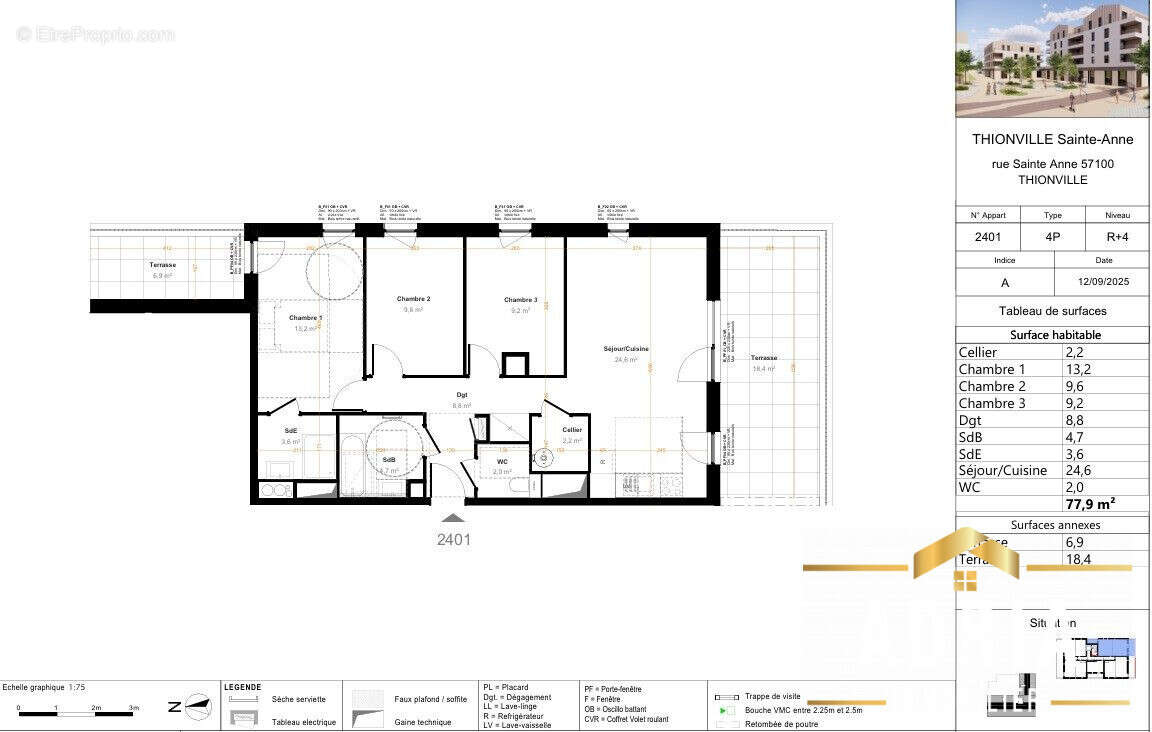 Appartement à THIONVILLE