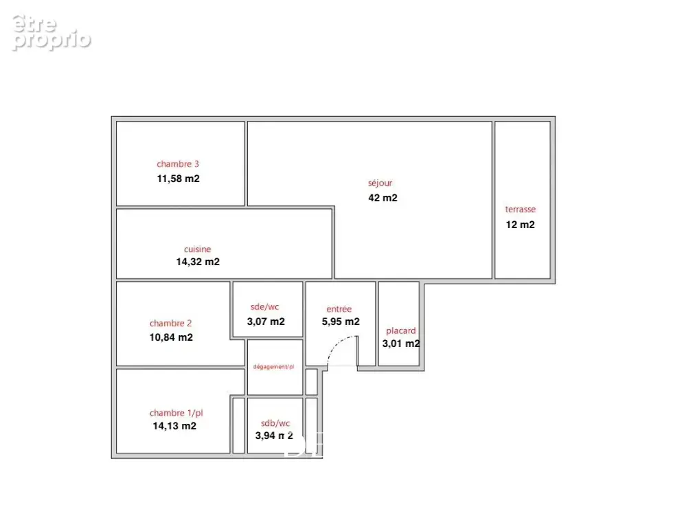 Carré d'or - appartement familial de 112m2 avec terrasse plein ciel, garage et cave - photo 14